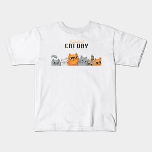 Cat International Day Kids T-Shirt